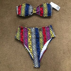 NWT High Waist Bikini Set